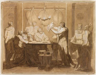 Der Säugling Pyrrhus vor Glaucias